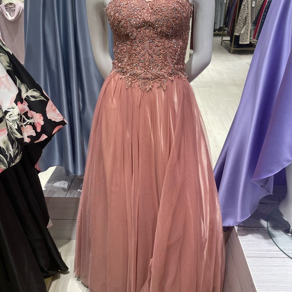 Rose Gold Prom Dress - Picture 4 of 5